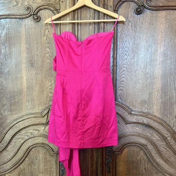 French Connection Florida Summer Strapless Pink Dress - Picture 11 of 13